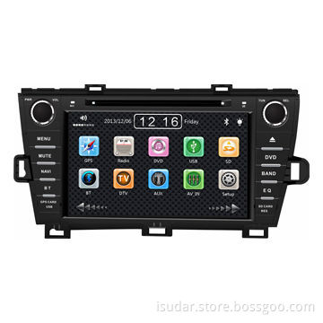 Car DVD Player for Toyota Prius 2009-2012 RHD, NAV/CD/MP3/DVD/USB/SD/BT with 8" TFT Monitor